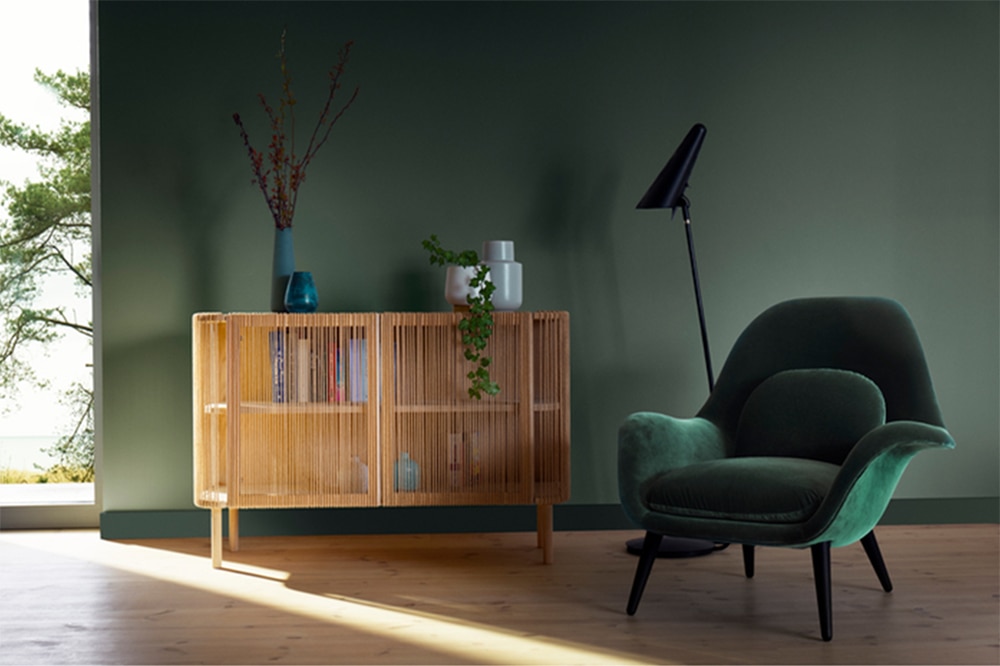 emphasise a focal point for each room
