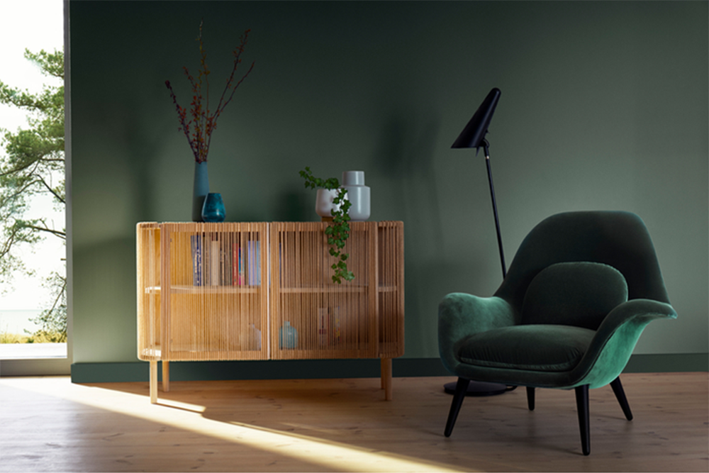 emphasise a focal point for each room