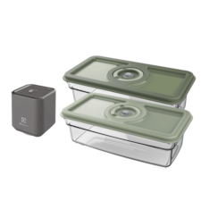 Vacuum pump starter kit with food containers