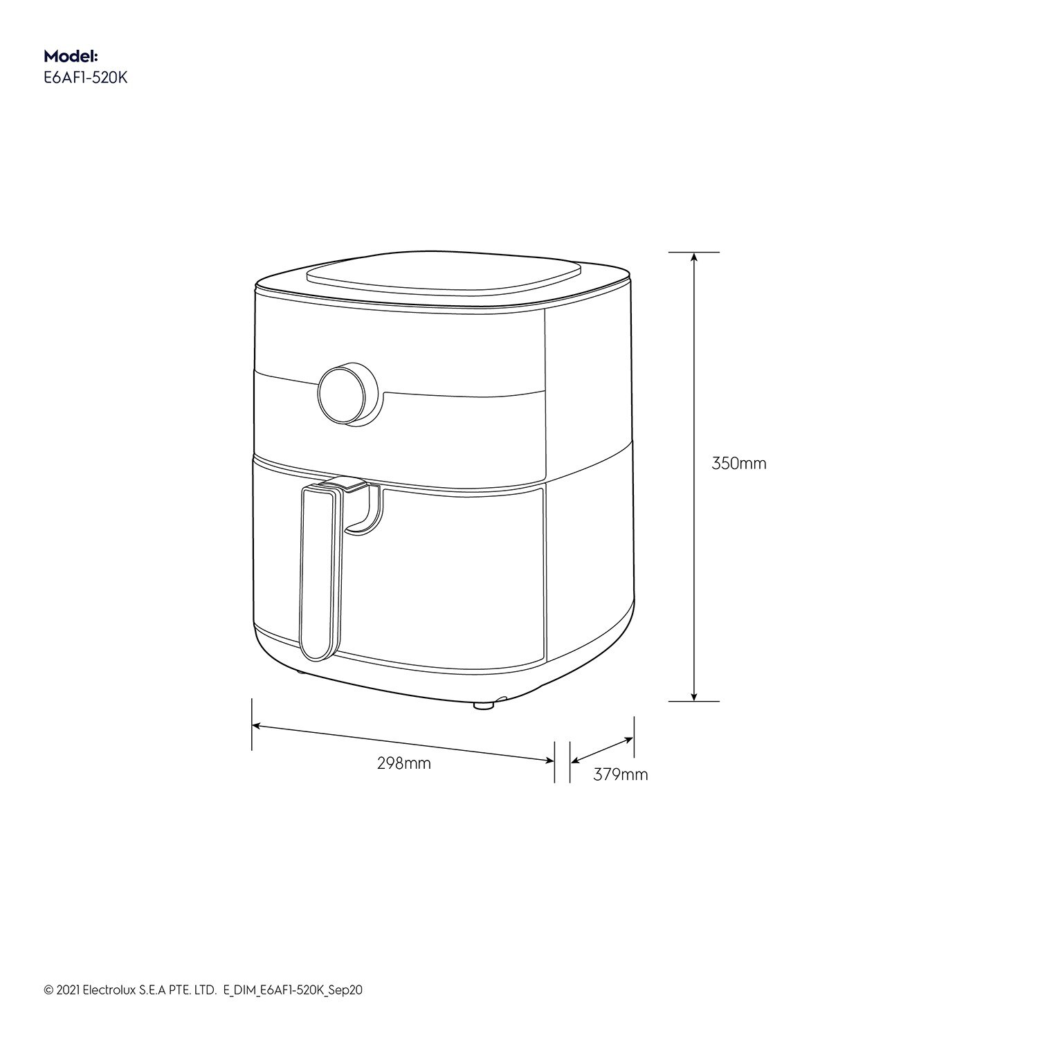 5L Explore 6 Air Fryer Electrolux Singapore