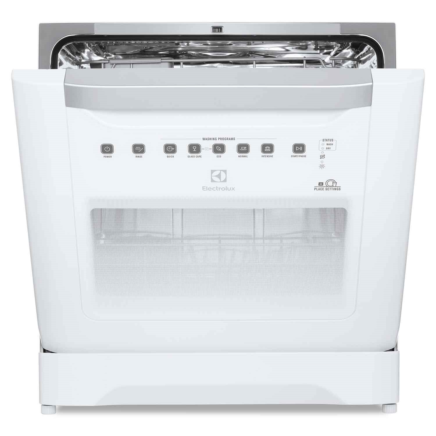 55cm UltimateCare 300 compact dishwasher with 8 place settings ESF6010BW