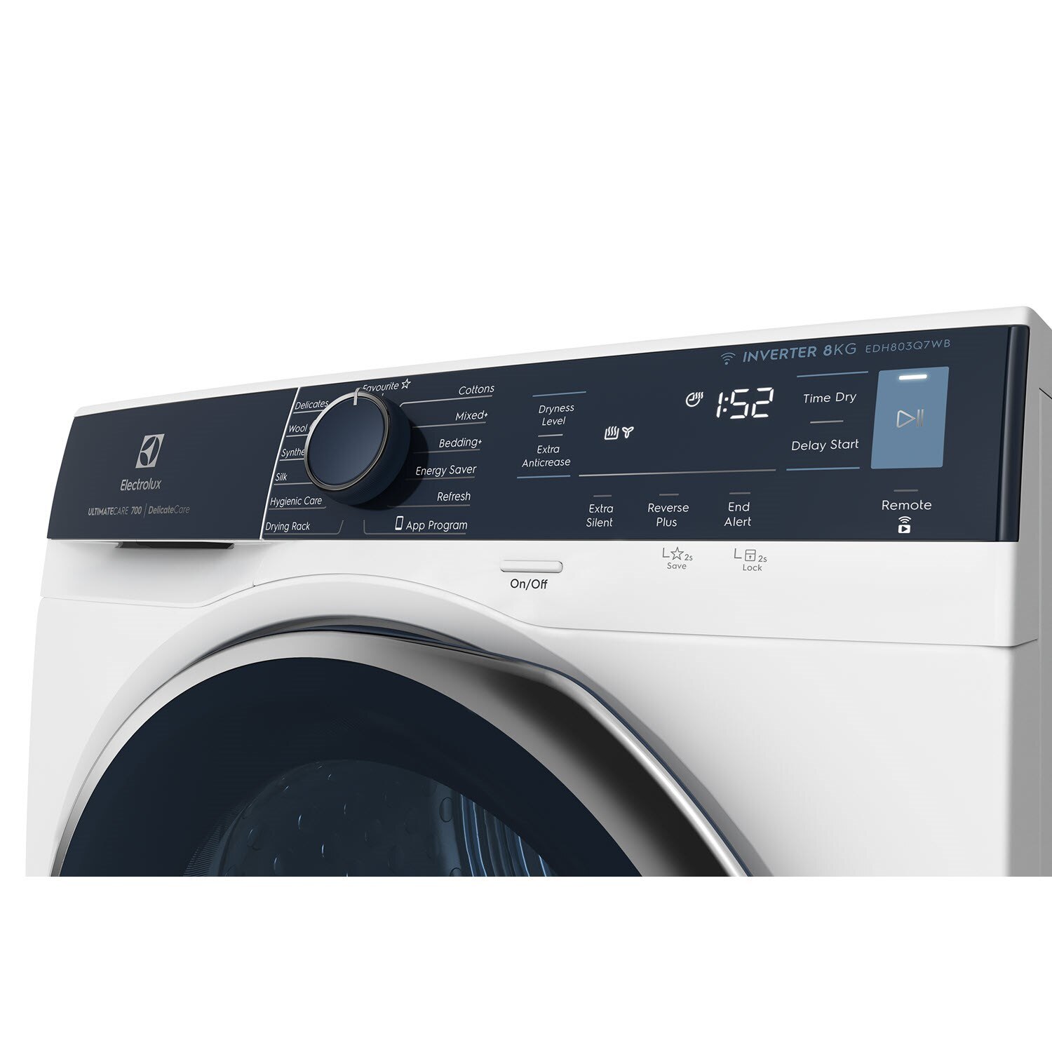8kg UltimateCare 700 heat pump dryer - EDH803Q7WB | Electrolux Singapore