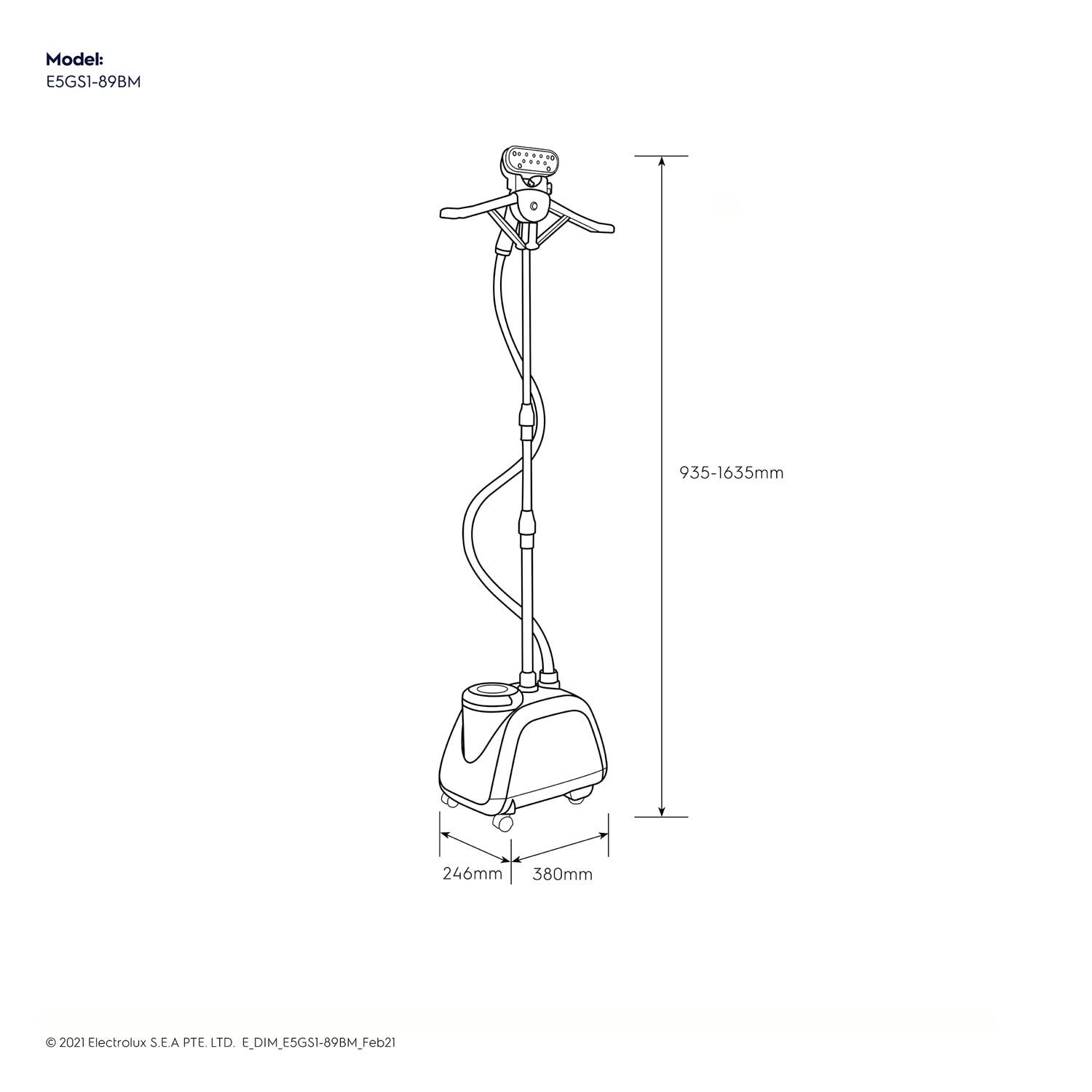 Garment Steamer E5GS189BM E5GS189BM Electrolux Singapore