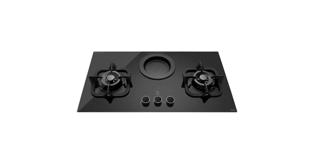 90cm Gas Hob with Electric Steamer EHG9360BS Electrolux Singapore
