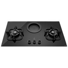 90cm UltimateTaste 700 built-in gas hob with 3 cooking zones including steam function (LPG)
