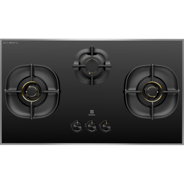 90cm UltimateTaste 500 built-in gas hob with 3 cooking zones (PUB)