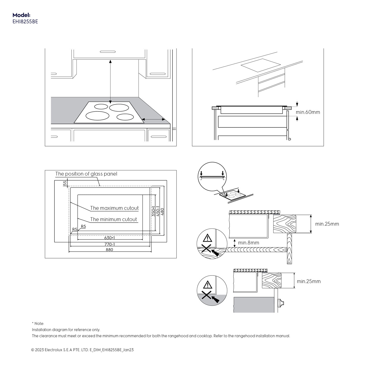 Electrolux 80cm induction hob cheap