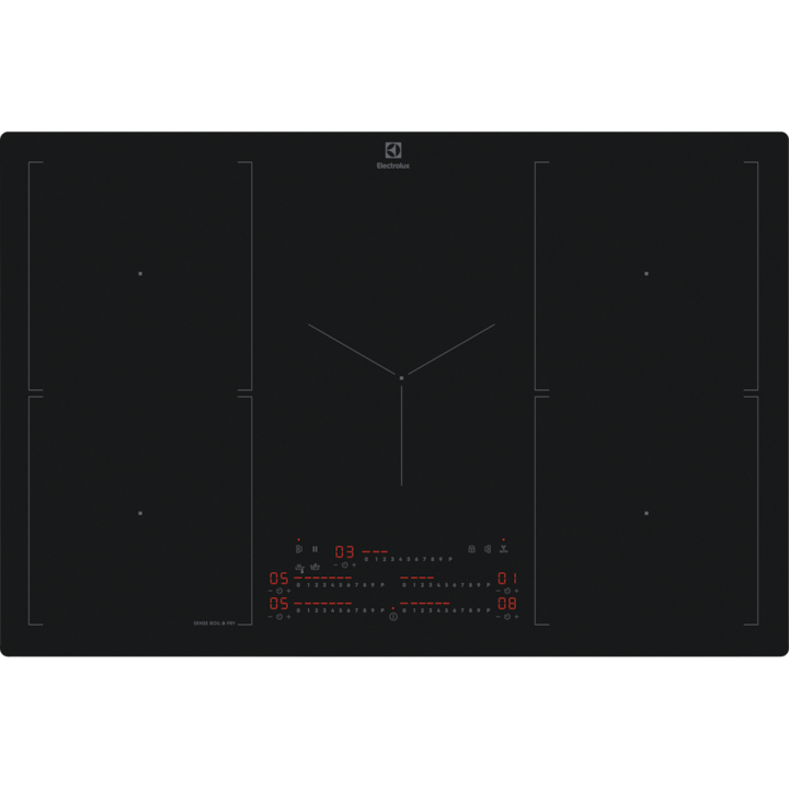 80cm 800 SenseBoil&amp;Fry built-in induction hob with 5 cooking zones