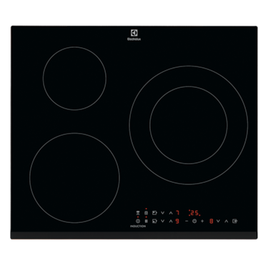 60cm UltimateTaste 300 built-in induction hob with 3 cooking zones