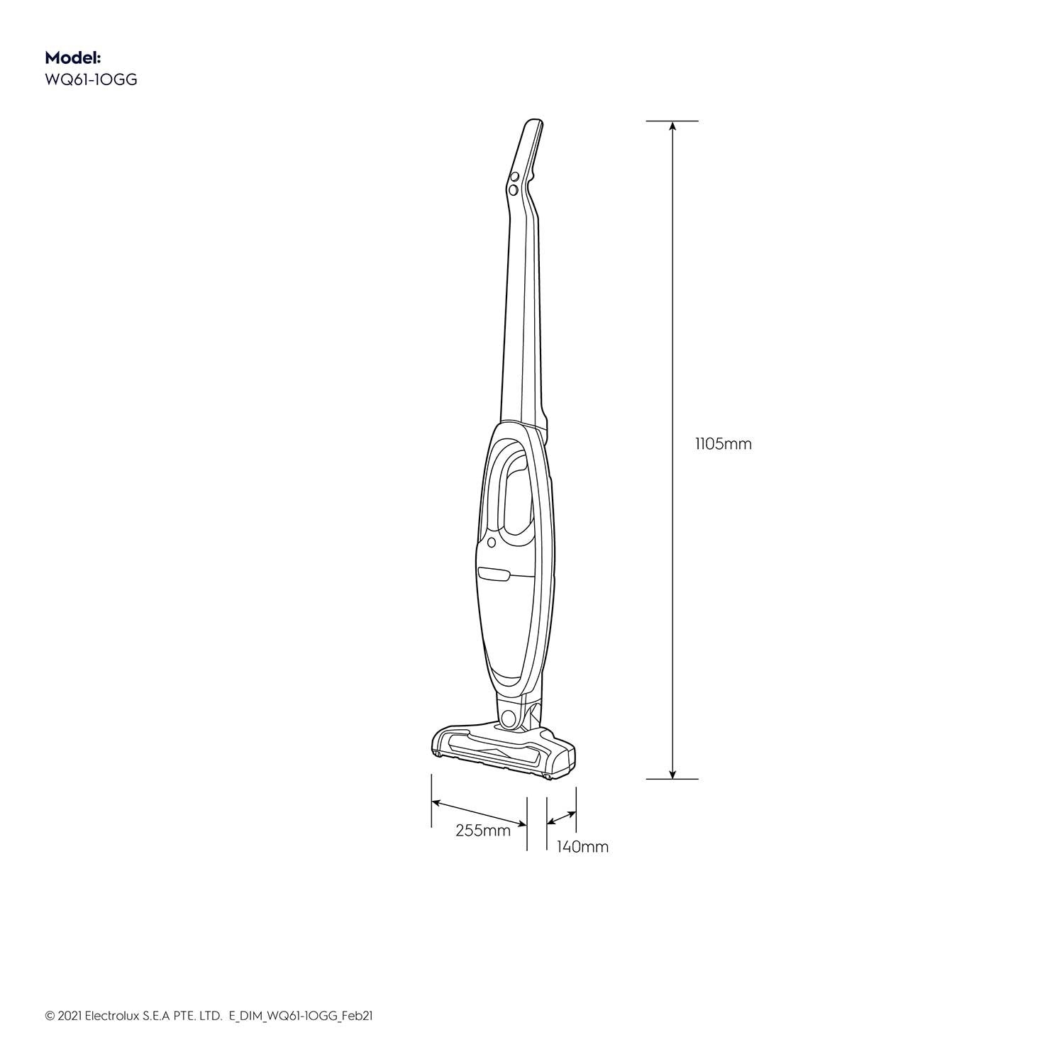 Well Q6 self-standing cordless vacuum cleaner - WQ61-1OGG | Electrolux ...