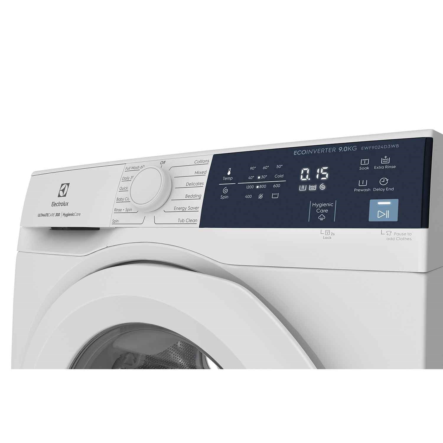 9kg UltimateCare 300 front load washer EWF9024D3WB Electrolux Singapore
