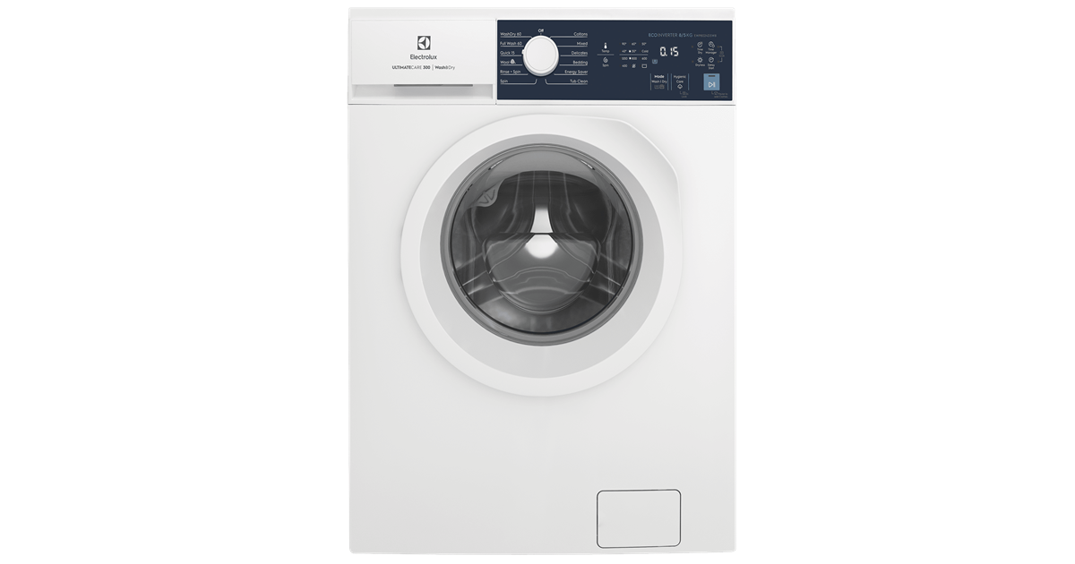 8/5kg UltimateCare 300 washer dryer EWP8024D3WB Electrolux Singapore