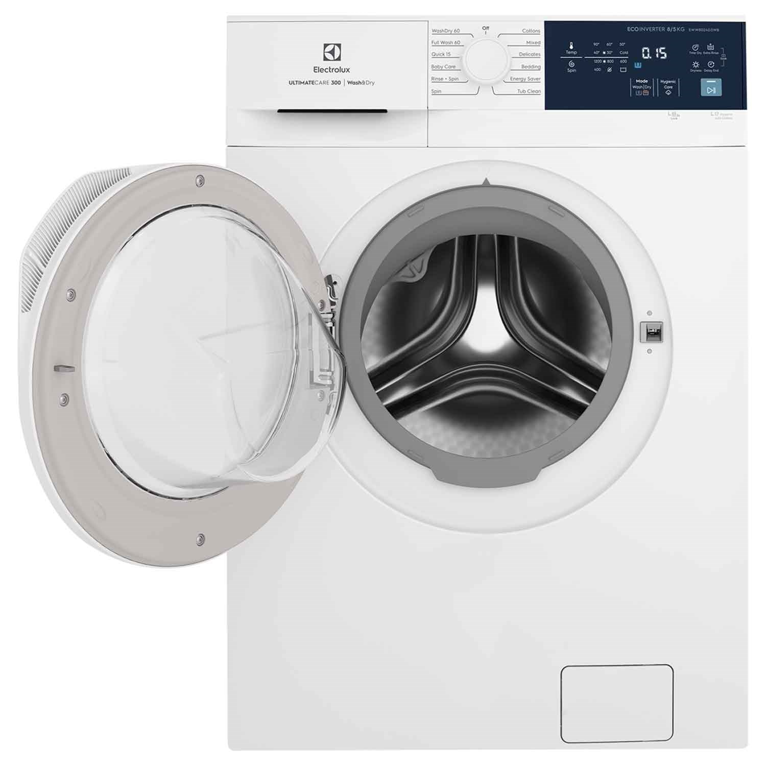 8/5kg UltimateCare 300 washer dryer EWW8024D3WB Electrolux Singapore