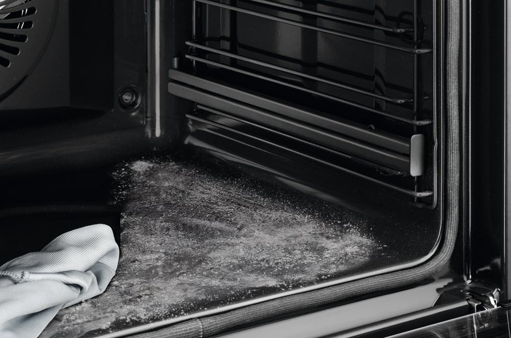 Coat the oven cavity